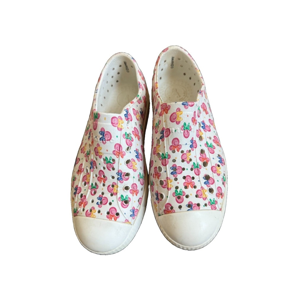 Native Shoes X DISNEY MINNIE MOUSE BIG KIDS Jefferson Floral Size J2